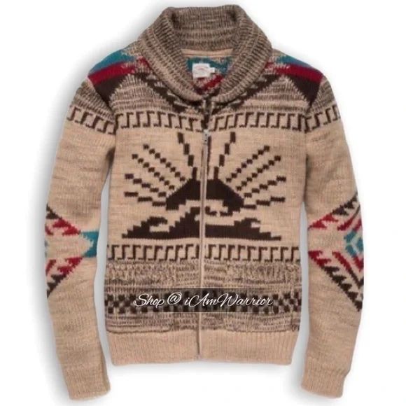 Faherty NWT Peruvian handknit sun & wave cardigan {PRICE FIRM} *shop@iamwarrior - Picture 5 of 12